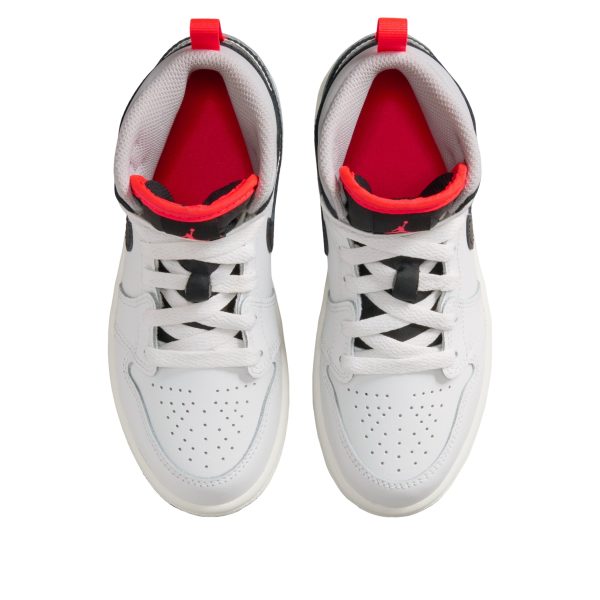 Jordan 1 Mid Summit White Infrared Black (PS)