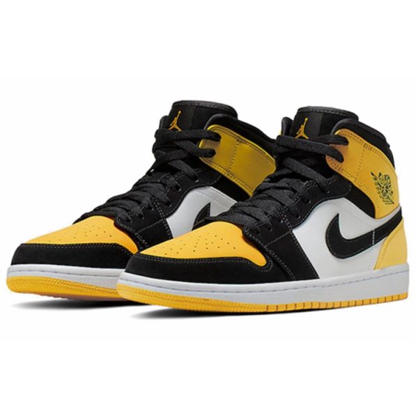 Jordan 1 Mid Yellow Toe Black