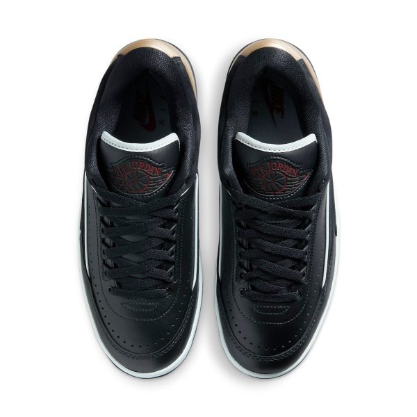 Jordan 2 Retro Low Black Metallic Gold (Womens)