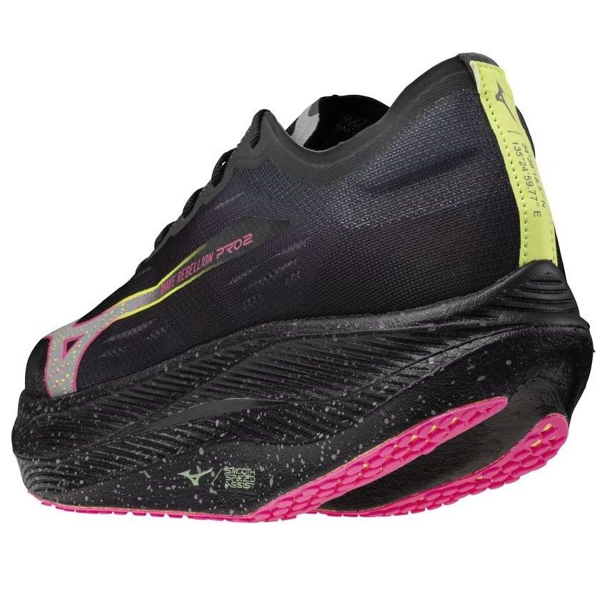 Mizuno Wave Rebellion Pro 2 Black Silver Pink Tetra 6 Mizuno Wave Rebellion Pro 2 Black Silver Pink Tetra