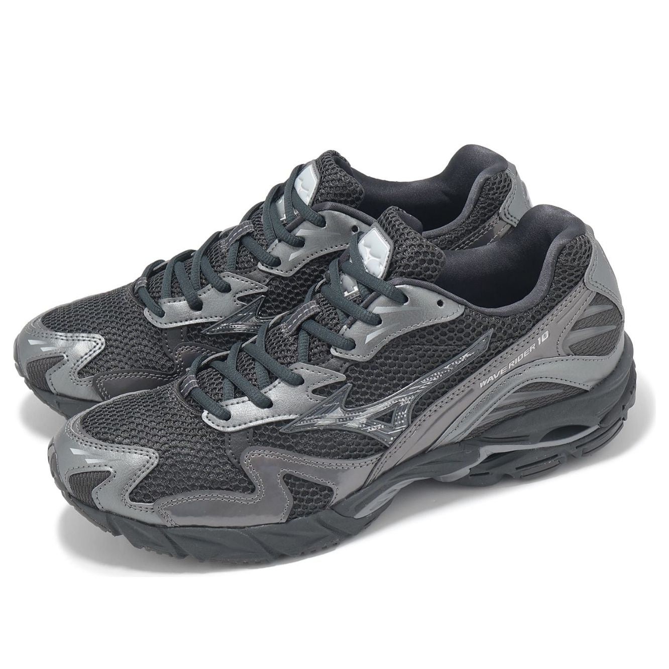 Mizuno Wave Rider 10 Black Sand Metallic Gray 5 Mizuno Wave Rider 10 Black Sand Metallic Gray
