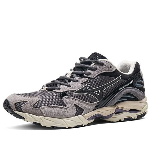 Mizuno Wave Rider 10 Dark Grey Lime Yellow