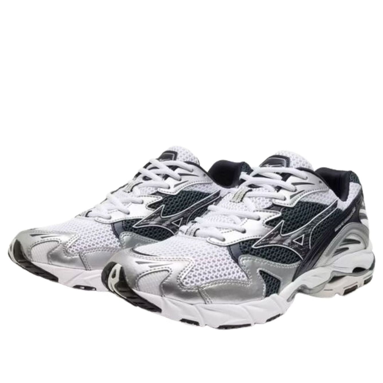 Mizuno Wave Rider 10 White Baritone Blue 4 Mizuno Wave Rider 10 White Baritone Blue