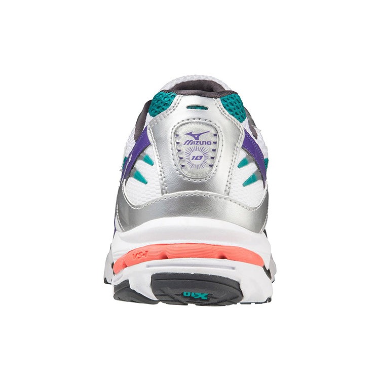 Mizuno Wave Rider 10 White Silver Teal Purple 7 Mizuno Wave Rider 10 White Silver Teal Purple