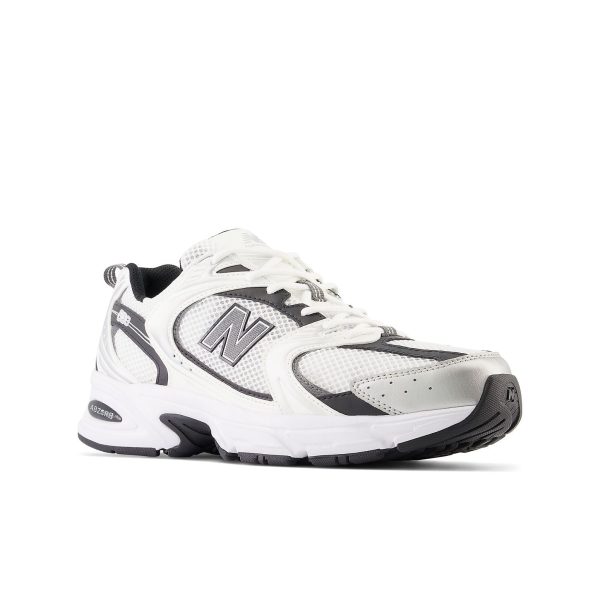 New Balance 530 White Silver Metallic Black