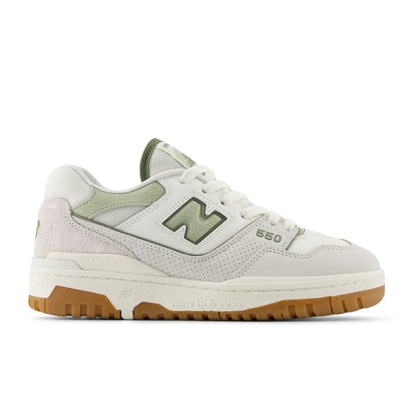 New Balance 550 White Olive Gum (Womens)
