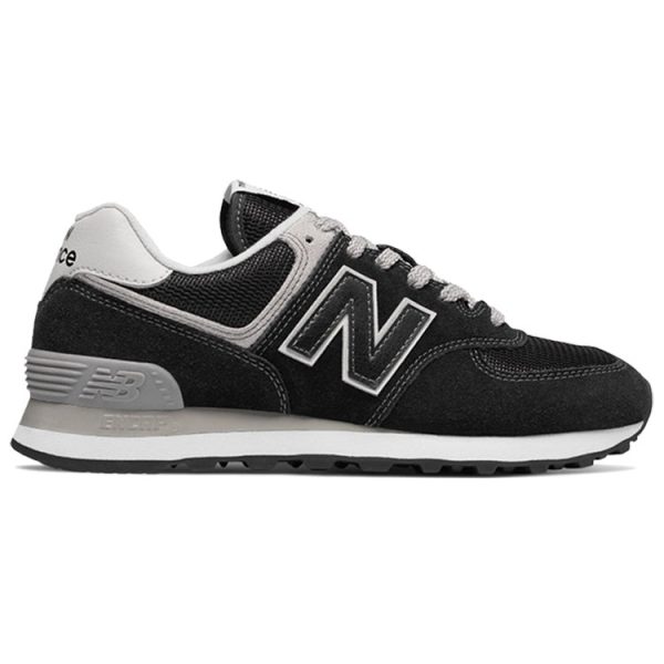 New Balance 574 Black Grey (Womens)