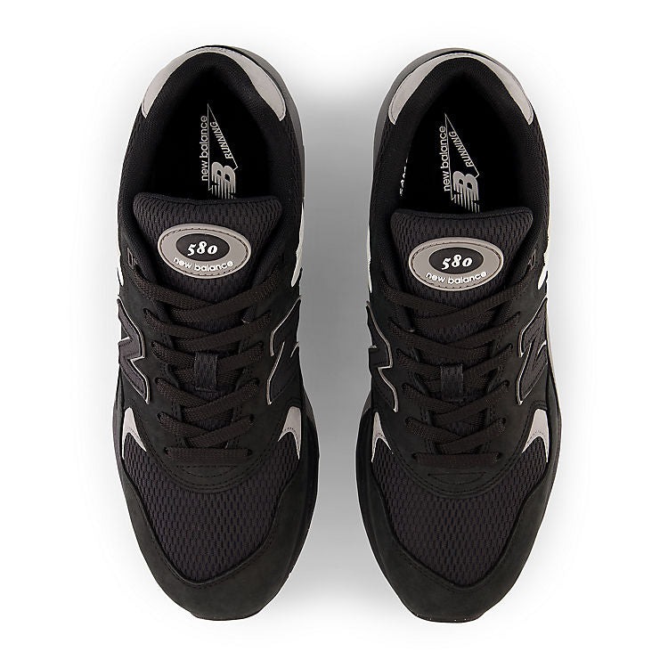 New Balance 580 Black Shadow Grey Silver Metallic 6 New Balance 580 Black Shadow Grey Silver Metallic