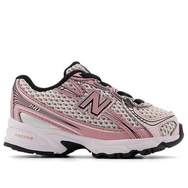 New Balance 740 Bungee Lace Washed Burgundy Pink Taffy (TD)