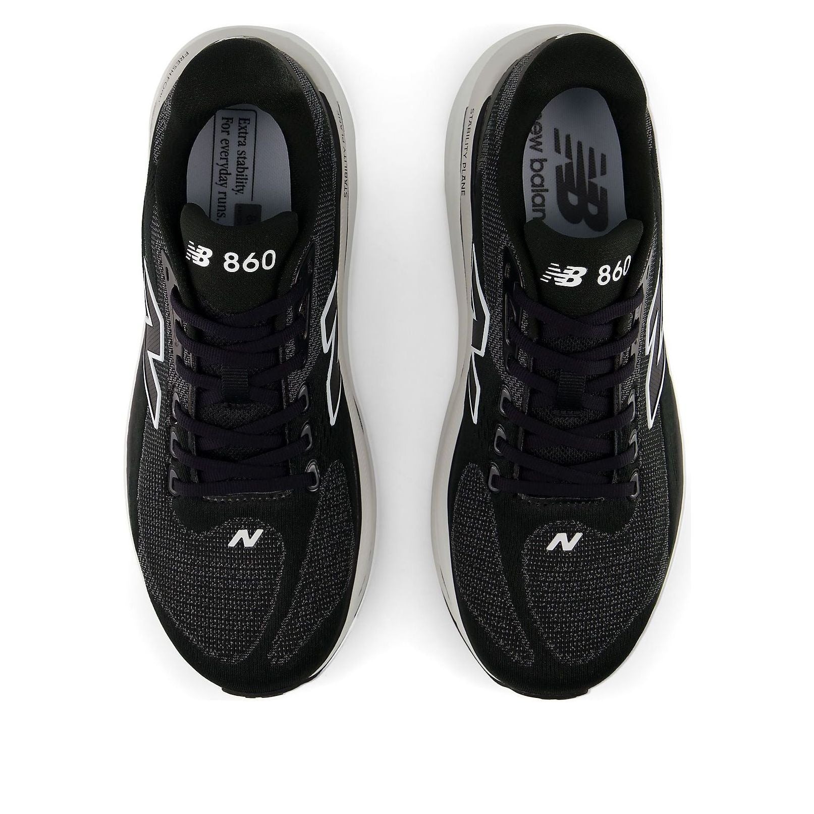 New Balance Fresh Foam X 860v15 Black White 5 New Balance Fresh Foam X 860v15 Black White