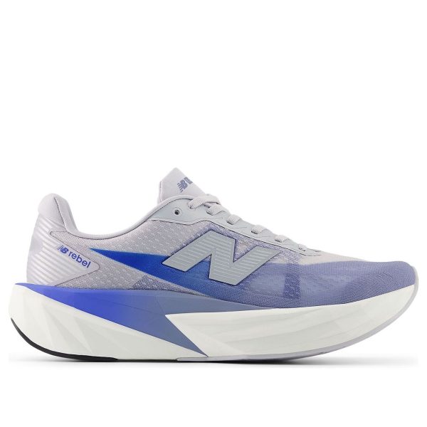 New Balance FuelCell Rebel v5 Pearl Grey Dusk Shower Blue Bird