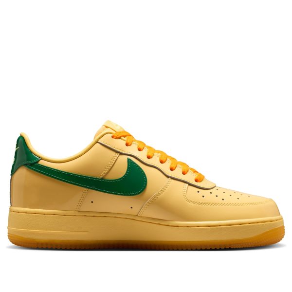 Nike Air Force 1 Low Patent Leather Topaz Gold Pine Green
