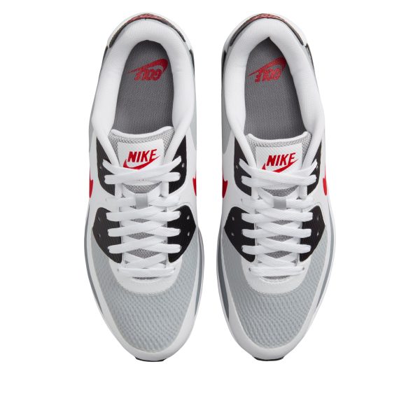 Nike Air Max 90 Golf White Light Smoke Grey Red