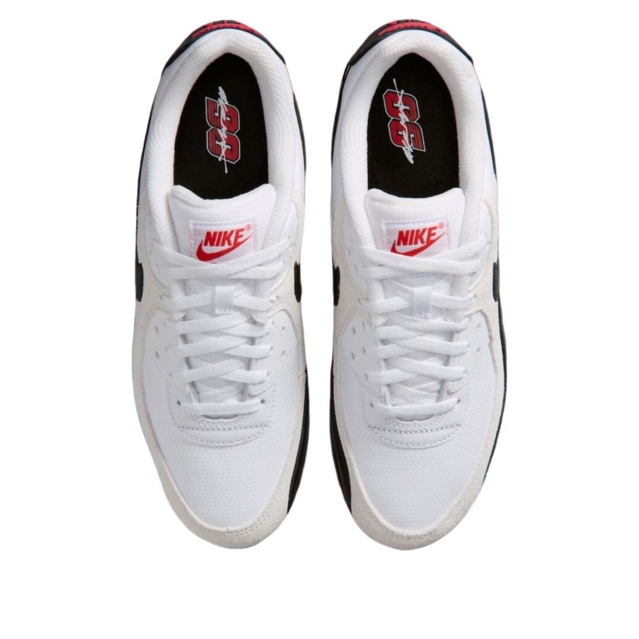Nike Air Max 90 Perforated Leather White Black 5 Nike Air Max 90 Perforated Leather White Black