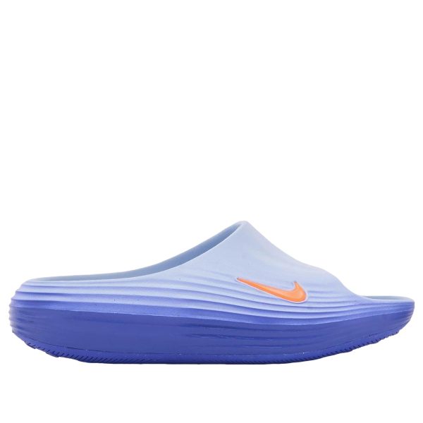 Nike ReactX Rejuven8 Slide Hydrogen Blue Crystal Orange
