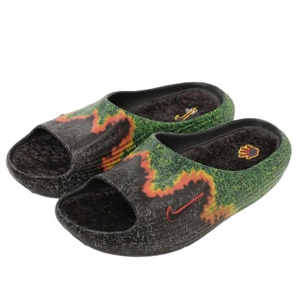 Nike ReactX Rejuven8 Slide .SWOOSH Touch Grass Dark Smoke Grey Kelly Green