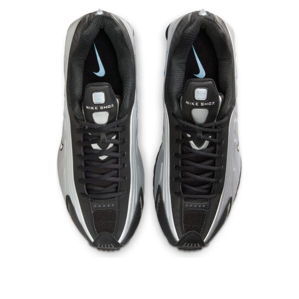 Nike Shox R4 Metallic Silver Black Psychic Blue