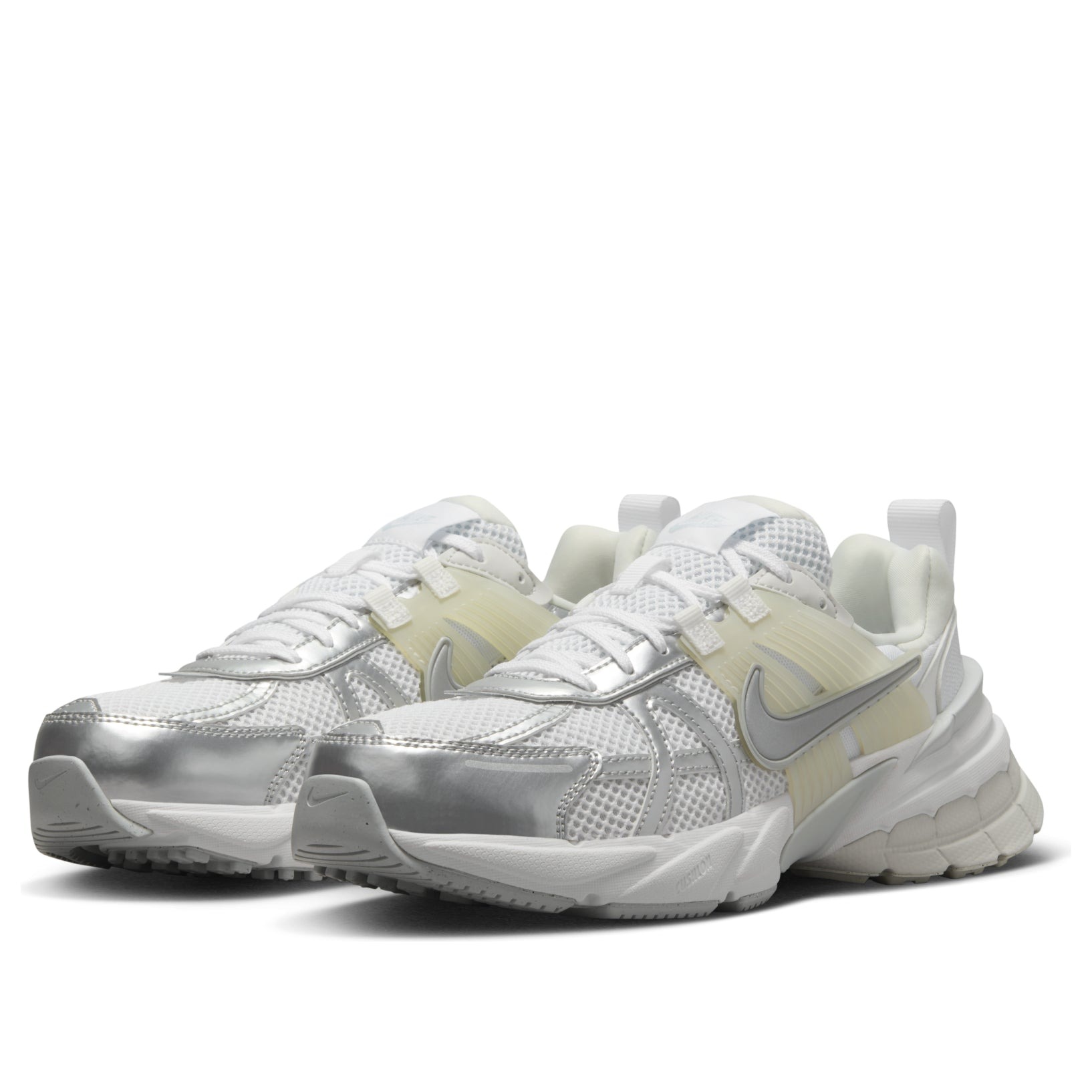 Nike V2K Run Metallic Silver White (Womens) 5 Nike V2K Run Metallic Silver White (Womens)
