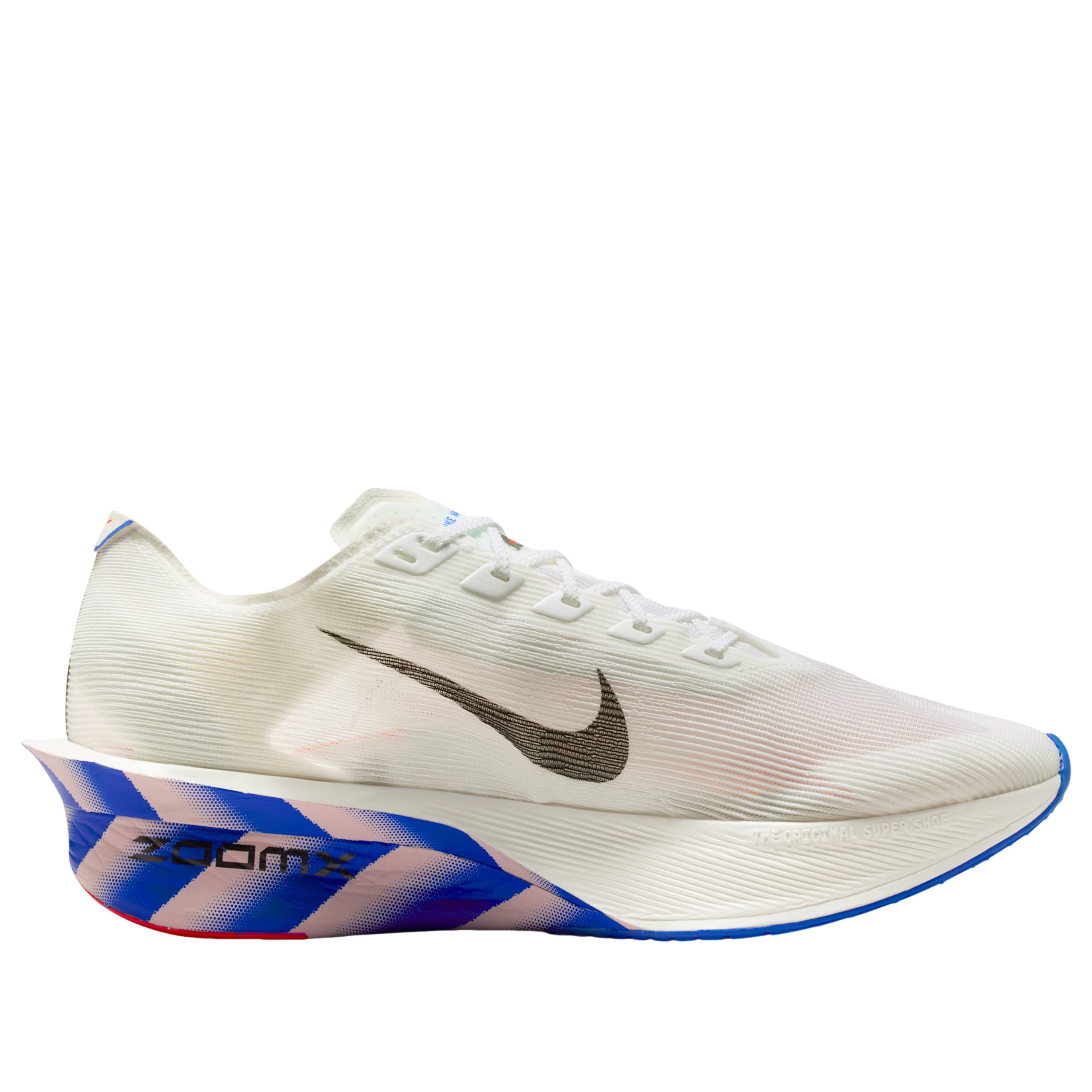 Nike ZoomX Vaporfly Next% 4 CM White Racer Blue 8 Nike ZoomX Vaporfly Next% 4 CM White Racer Blue