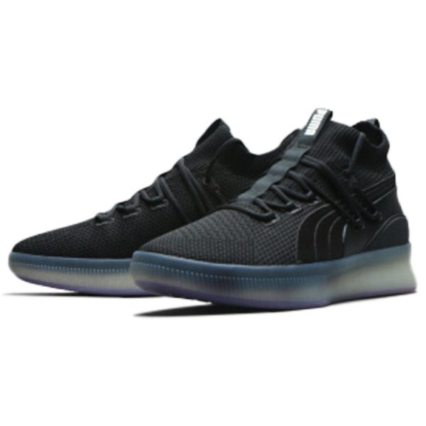 Puma Clyde Court Disrupt Black Electric Purple