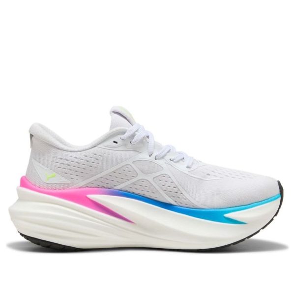 Puma MagMax Nitro 2 White Ultra Blue Poison Pink (Womens)
