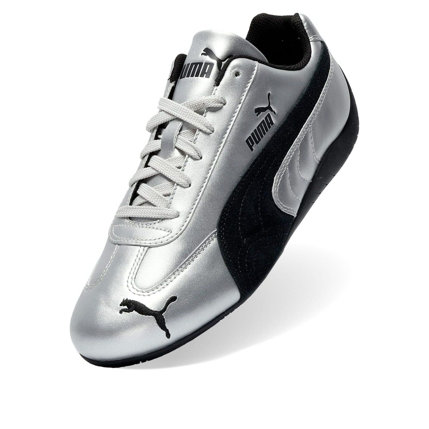 Puma Speedcat Metallic Silver Black (Womens) 5 Puma Speedcat Metallic Silver Black (Womens)