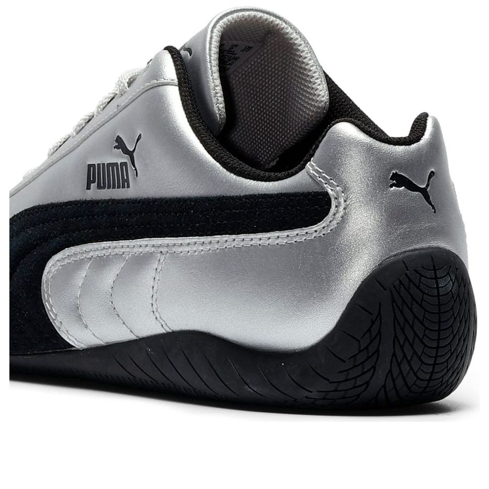 Puma Speedcat Metallic Silver Black (Womens) 6 Puma Speedcat Metallic Silver Black (Womens)