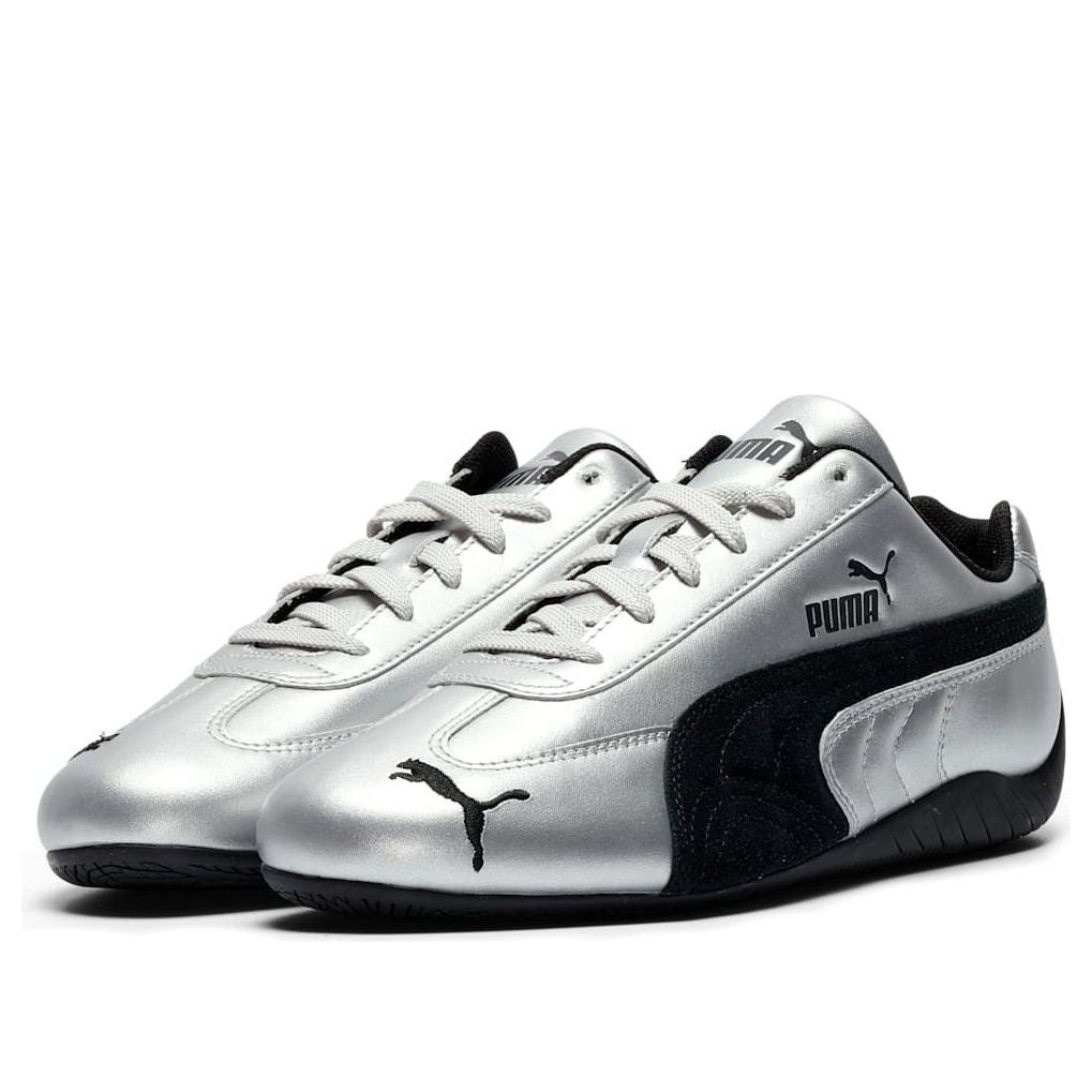 Puma Speedcat Metallic Silver Black (Womens) 8 Puma Speedcat Metallic Silver Black (Womens)