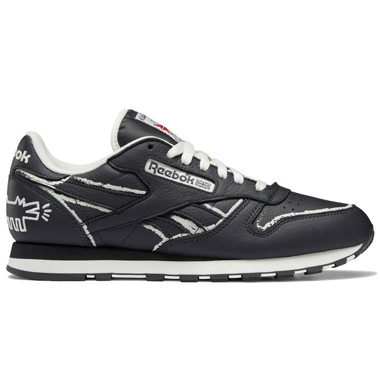 Reebok Classic Leather Keith Haring Pure Grey Chalkboard Dog 4 Reebok Classic Leather Keith Haring Pure Grey Chalkboard Dog