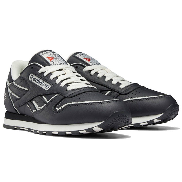 Reebok Classic Leather Keith Haring Pure Grey Chalkboard Dog 5 Reebok Classic Leather Keith Haring Pure Grey Chalkboard Dog