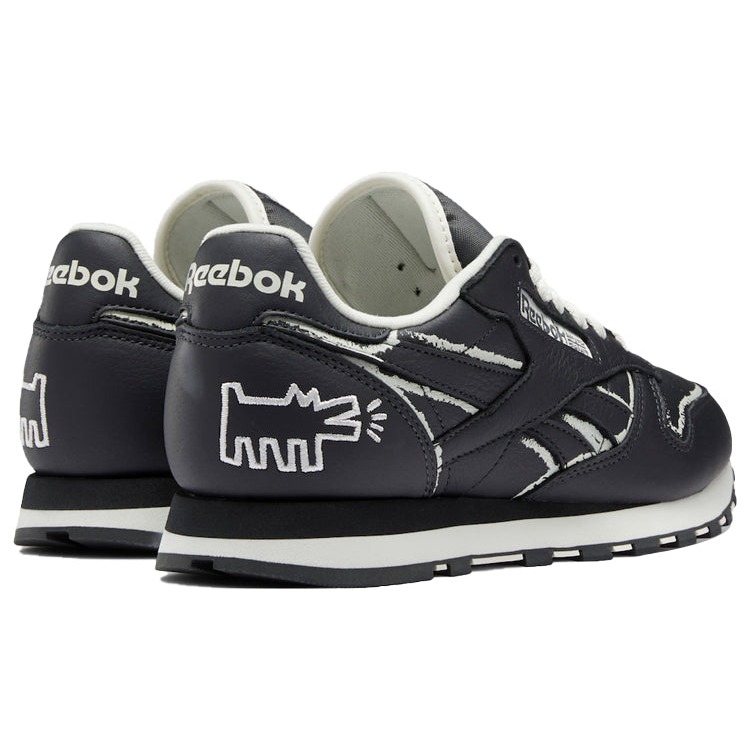 Reebok Classic Leather Keith Haring Pure Grey Chalkboard Dog 6 Reebok Classic Leather Keith Haring Pure Grey Chalkboard Dog