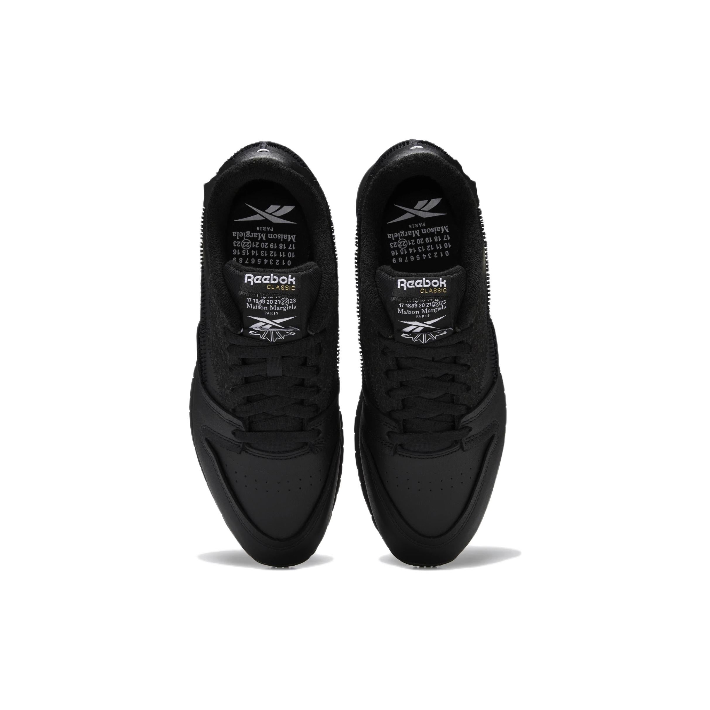 Reebok Classic Leather Maison Margiela Memory Of Black 6 Reebok Classic Leather Maison Margiela Memory Of Black