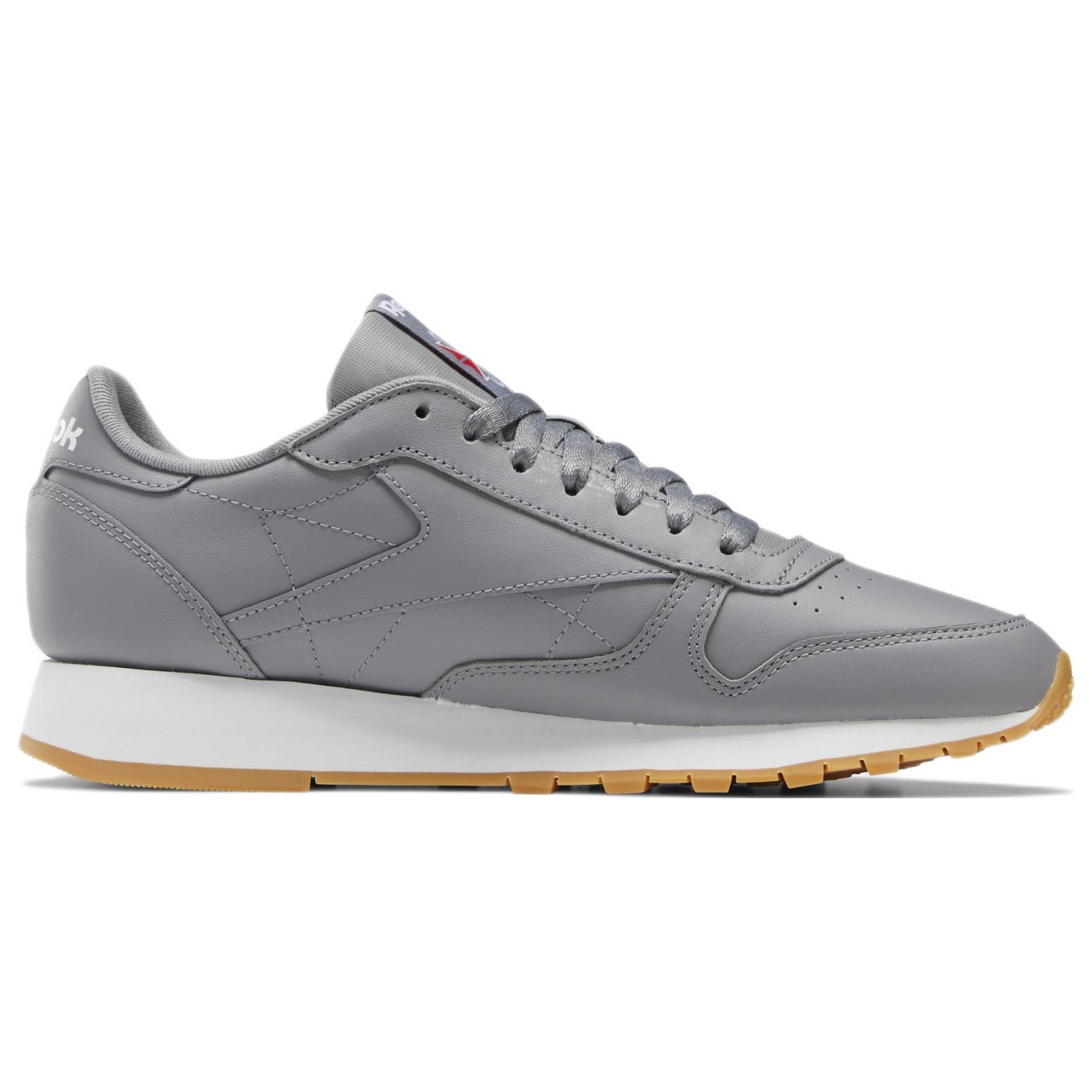 Reebok Classic Leather Pure Grey Gum 4 Reebok Classic Leather Pure Grey Gum