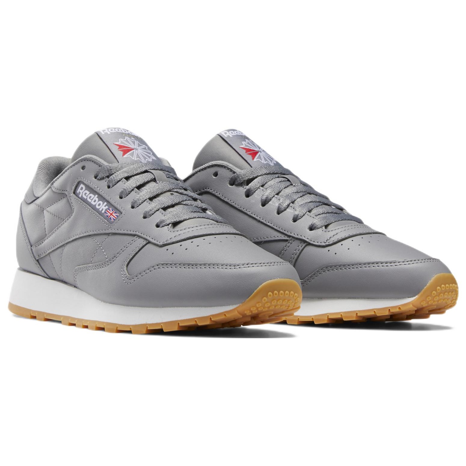 Reebok Classic Leather Pure Grey Gum 5 Reebok Classic Leather Pure Grey Gum