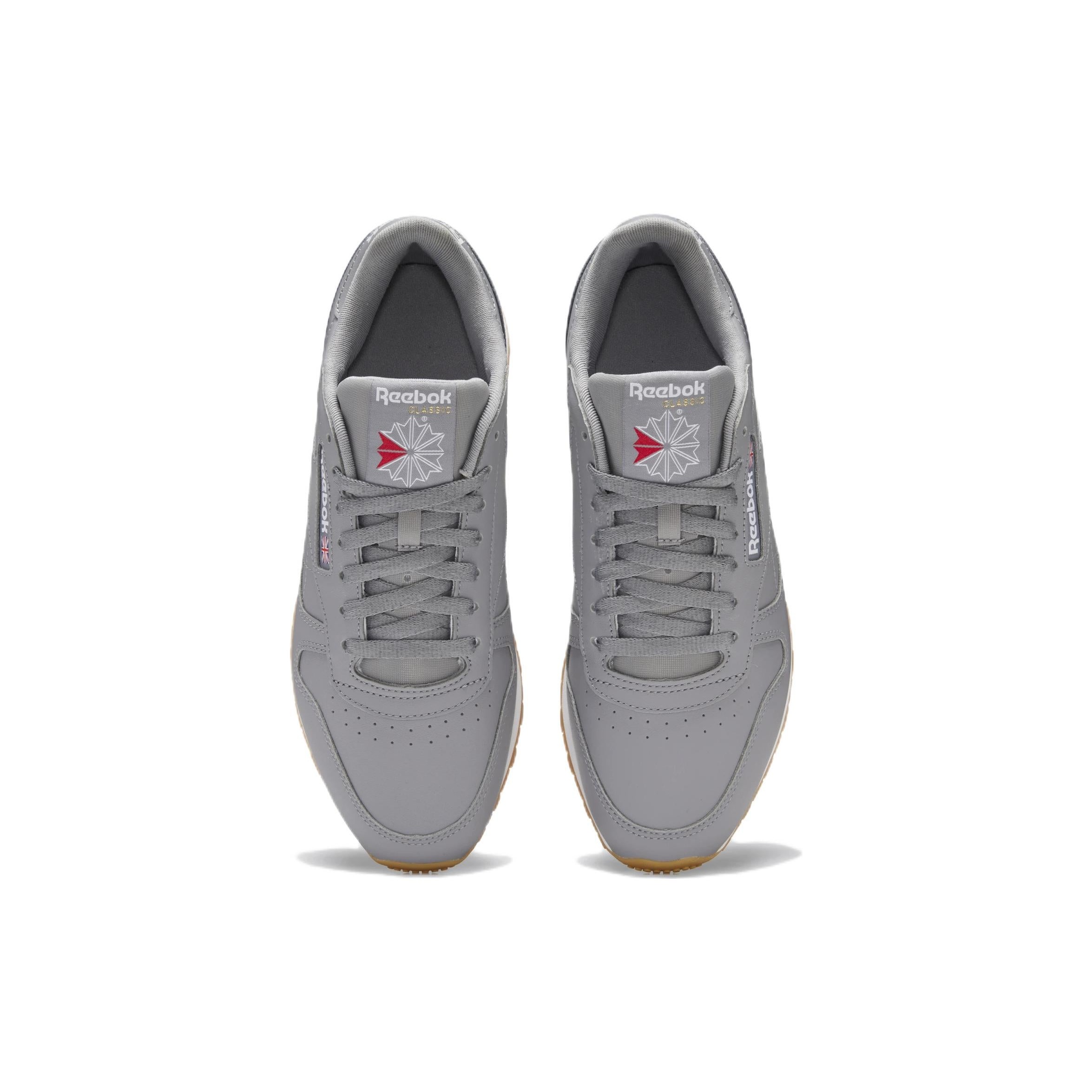 Reebok Classic Leather Pure Grey Gum 6 Reebok Classic Leather Pure Grey Gum