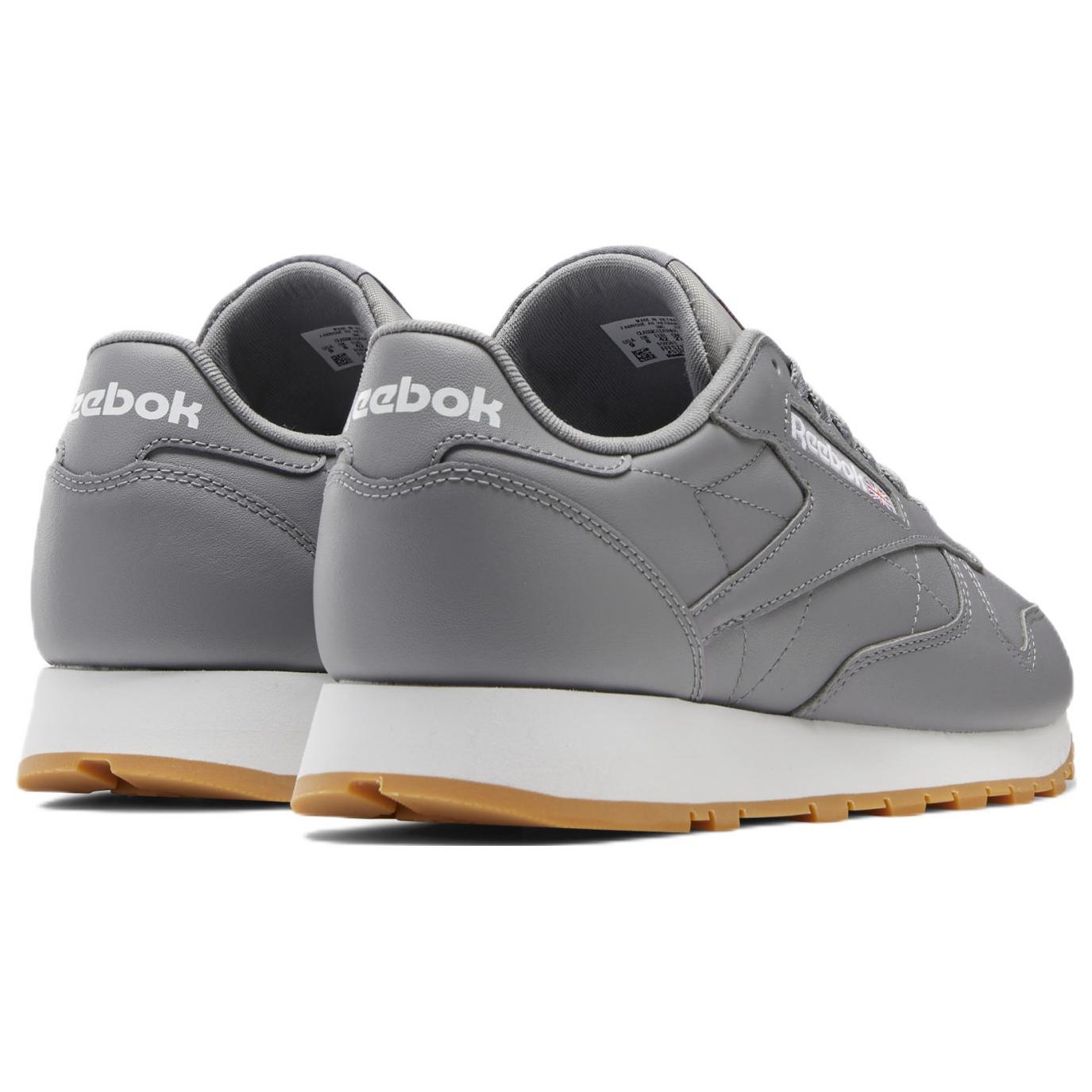 Reebok Classic Leather Pure Grey Gum 7 Reebok Classic Leather Pure Grey Gum