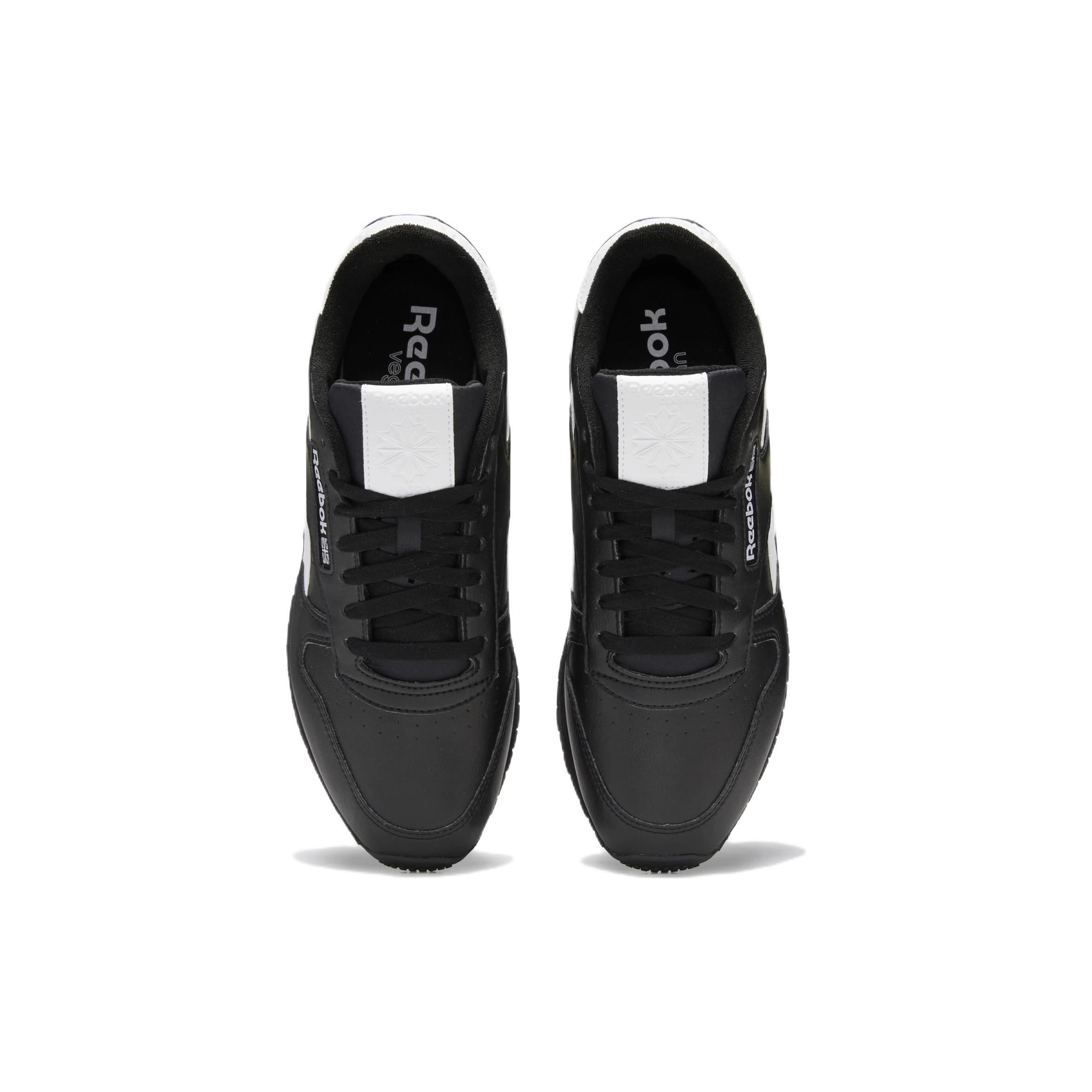 Reebok Classic Leather Vegan Black White 6 Reebok Classic Leather Vegan Black White