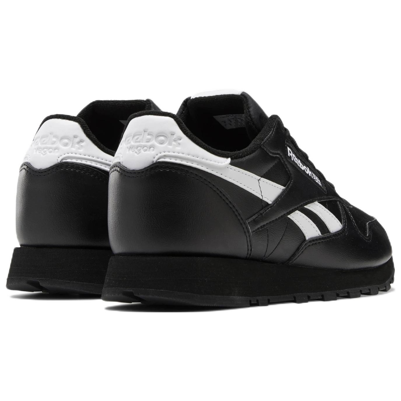 Reebok Classic Leather Vegan Black White 7 Reebok Classic Leather Vegan Black White