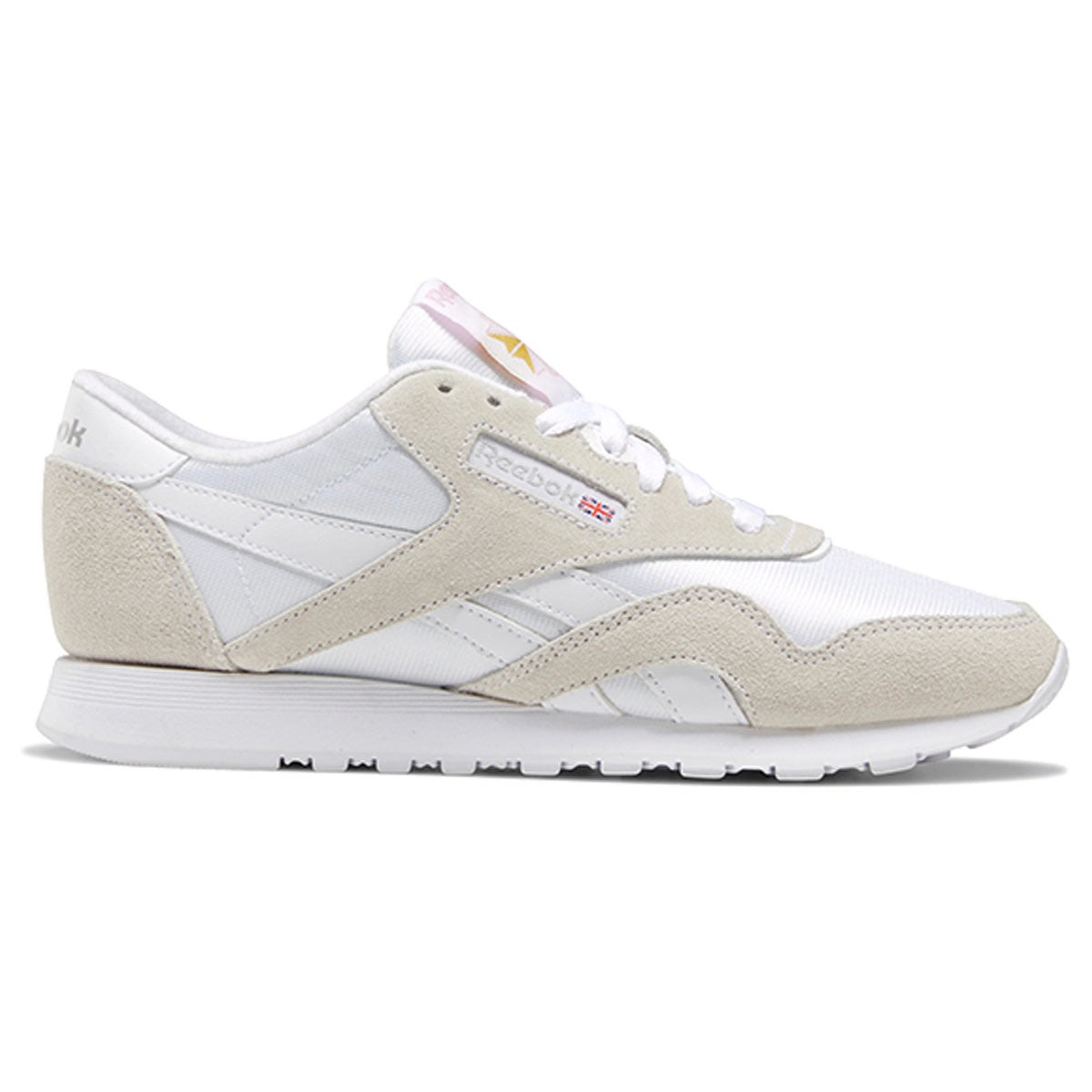 Reebok Classic Nylon White Light Grey (Womens) 4 Reebok Classic Nylon White Light Grey (Womens)