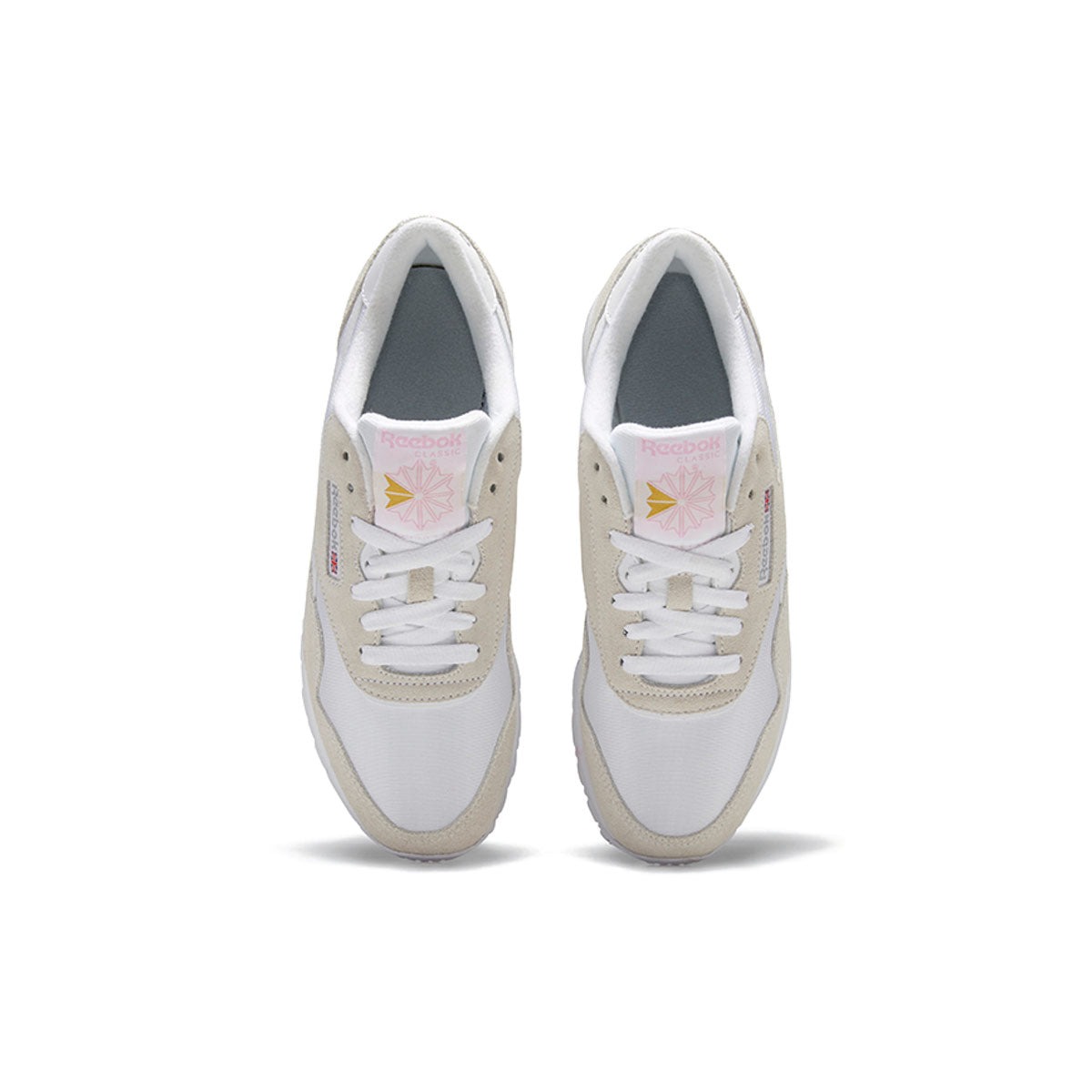 Reebok Classic Nylon White Light Grey (Womens) 6 Reebok Classic Nylon White Light Grey (Womens)