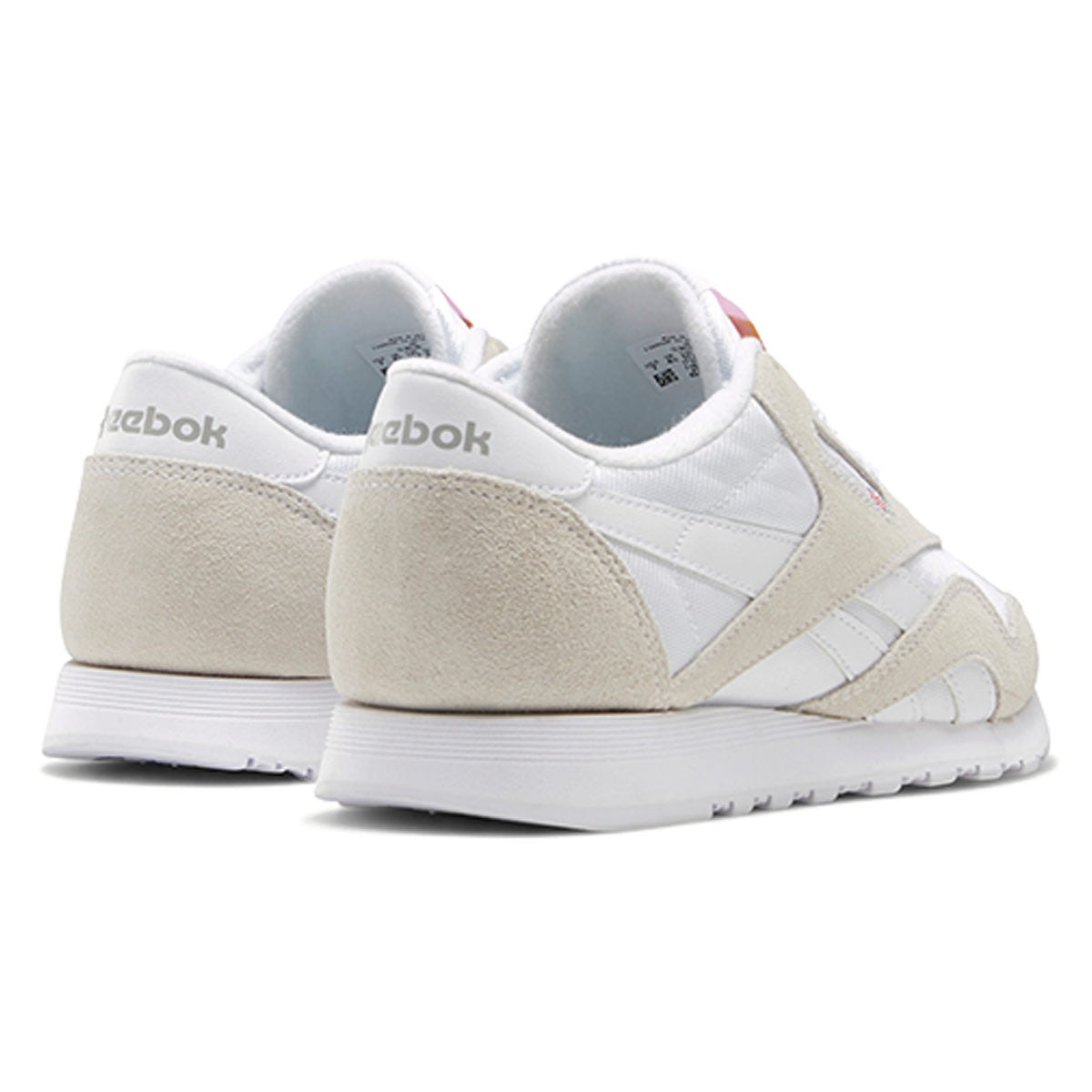 Reebok Classic Nylon White Light Grey (Womens) 7 Reebok Classic Nylon White Light Grey (Womens)