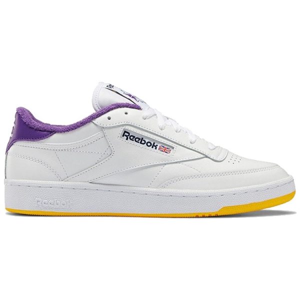Reebok Club C 85 Eric Emanuel White Purple Yellow