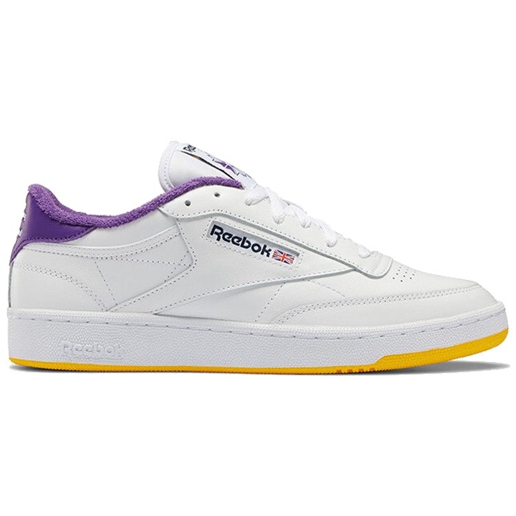 Reebok Club C 85 Eric Emanuel White Purple Yellow 4 Reebok Club C 85 Eric Emanuel White Purple Yellow