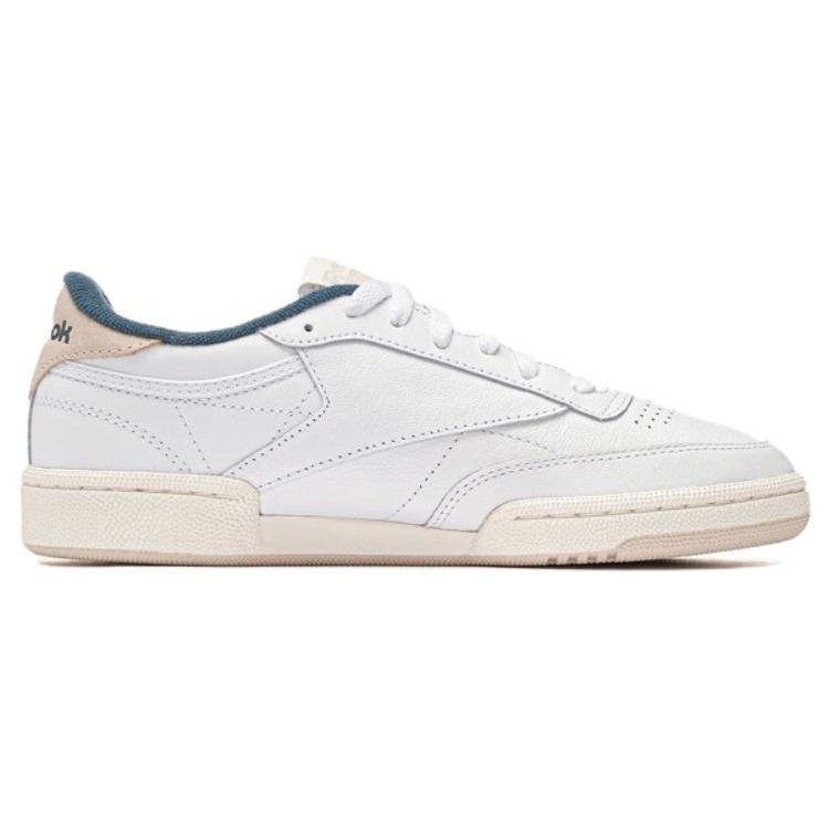 Reebok Club C 85 White Hoops Blue (Womens) 5 Reebok Club C 85 White Hoops Blue (Womens)