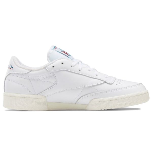 Reebok Club C 85 White Teal Burgundy Logo