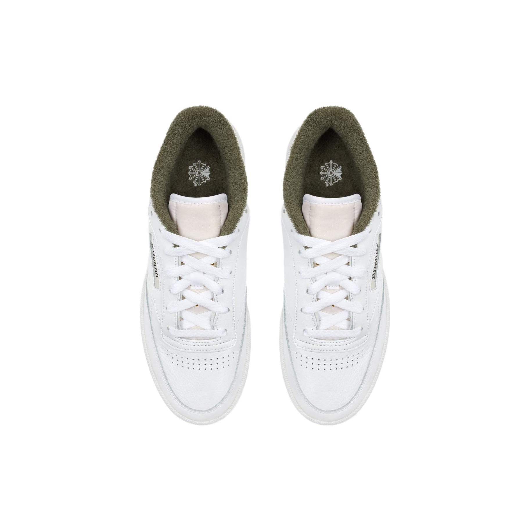 Reebok Club C JJJJound White Olive 6 Reebok Club C JJJJound White Olive
