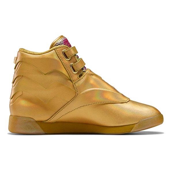 Reebok Freestyle Hi DC Wonder Woman Gold (Womens)