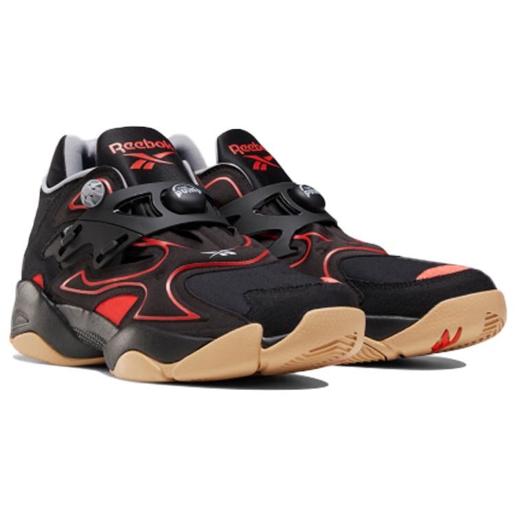 Reebok Pump Court Black Red Gum 5 Reebok Pump Court Black Red Gum