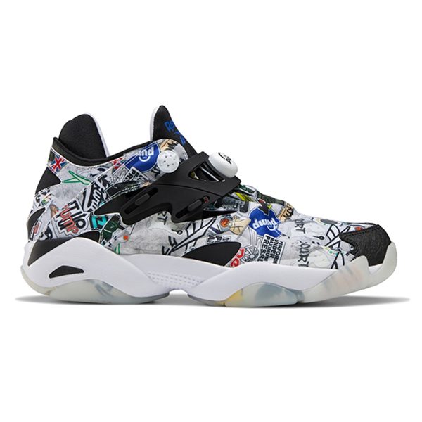 Reebok Pump Court Sticker City White Black