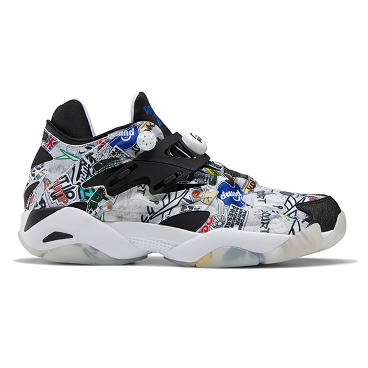 Reebok Pump Court Sticker City White Black 4 Reebok Pump Court Sticker City White Black